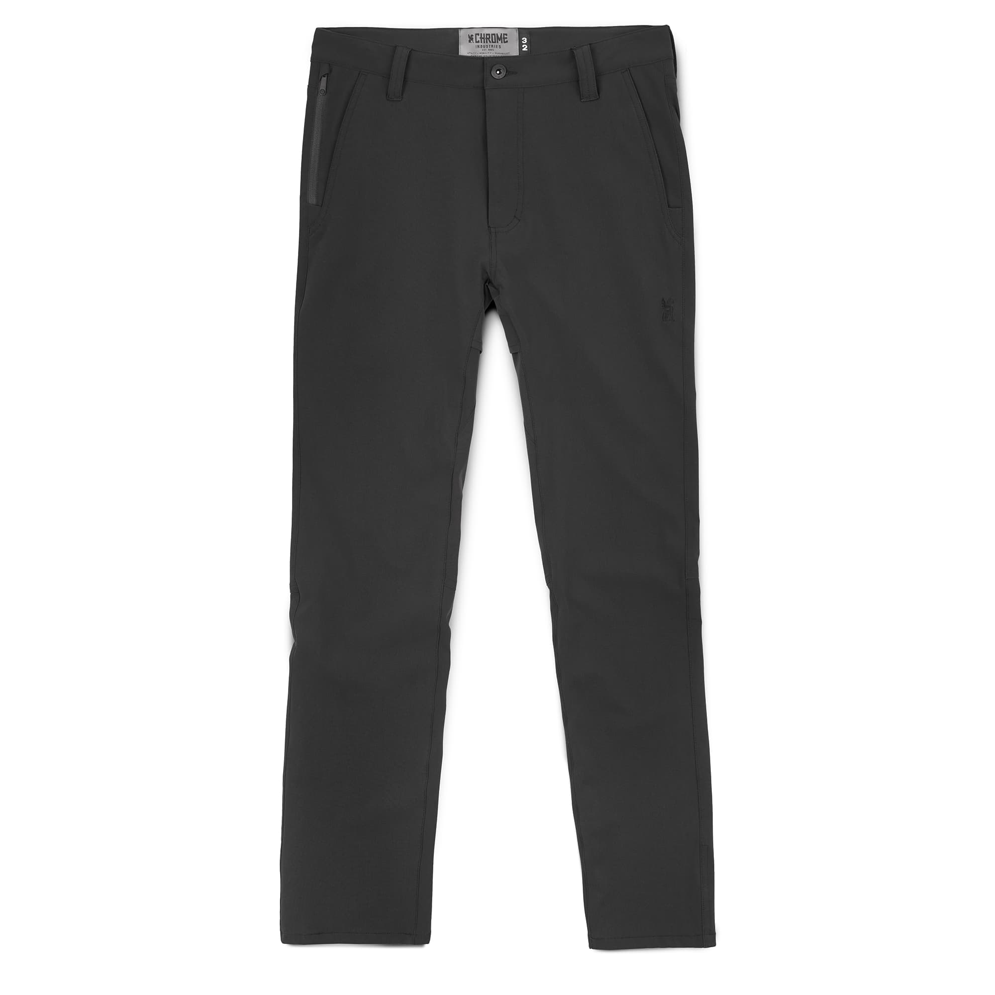 Men's Brannan tech Pant in black front view #color_black