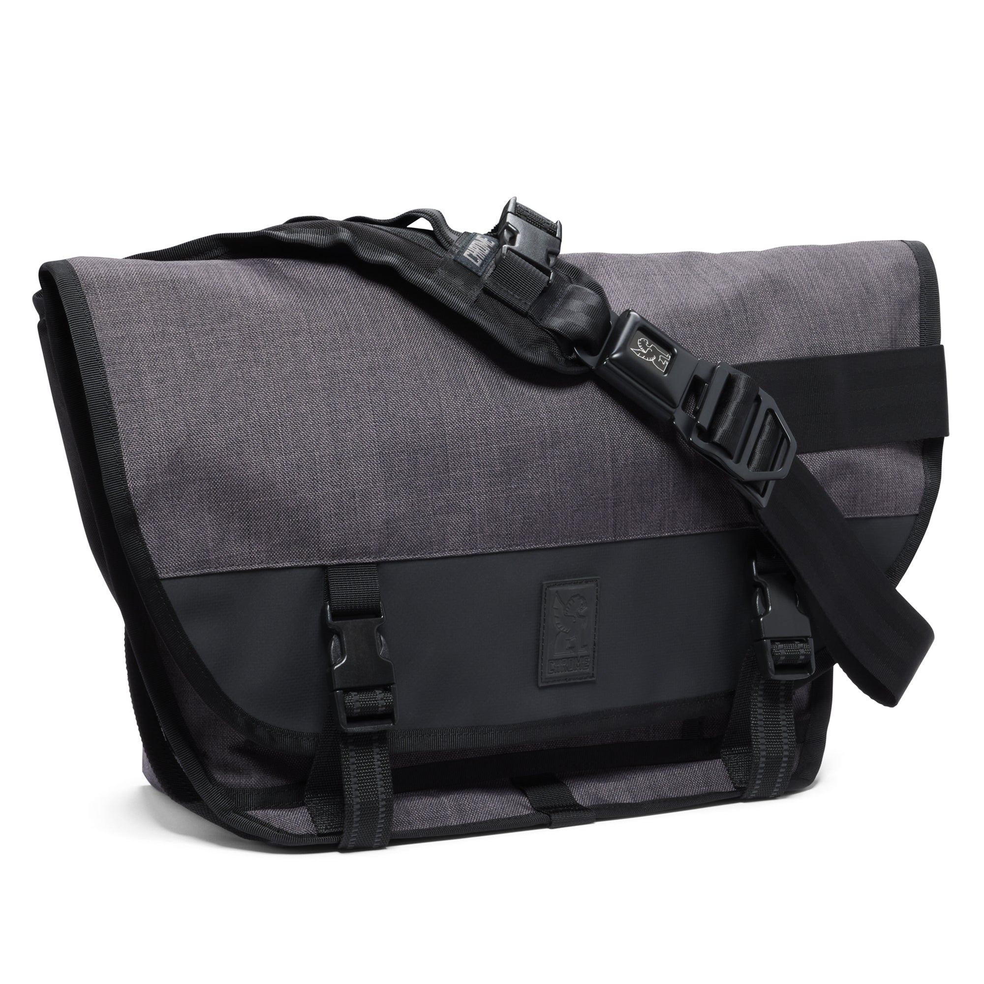 20L Messenger in new grey twill fabric #color_castlerock twill