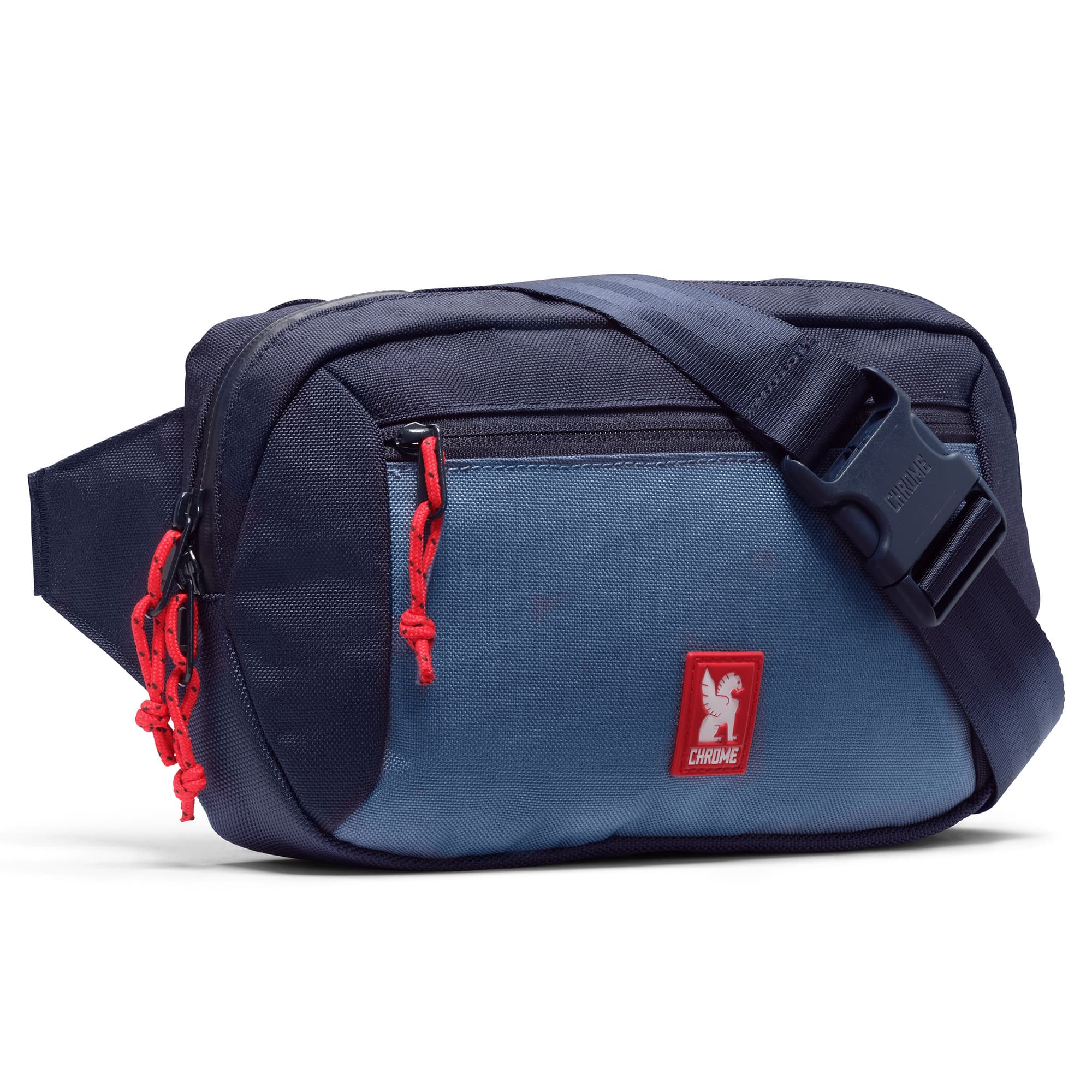 Ziptop Waistpack sling in navy tritone #color_navy tritone