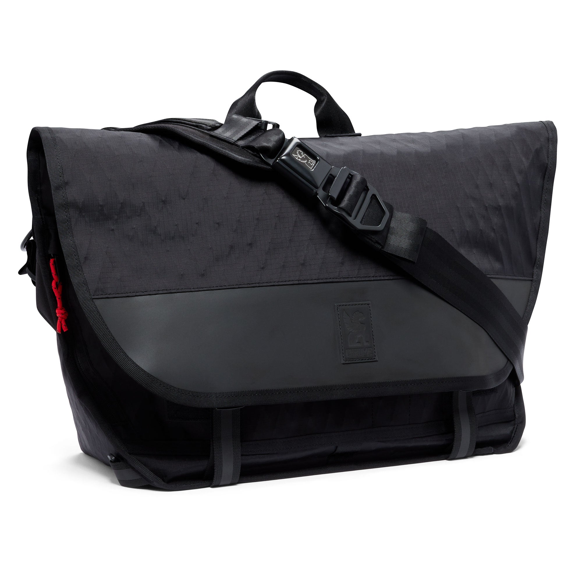 Buran messenger in black XRF fabric #color_black xrf