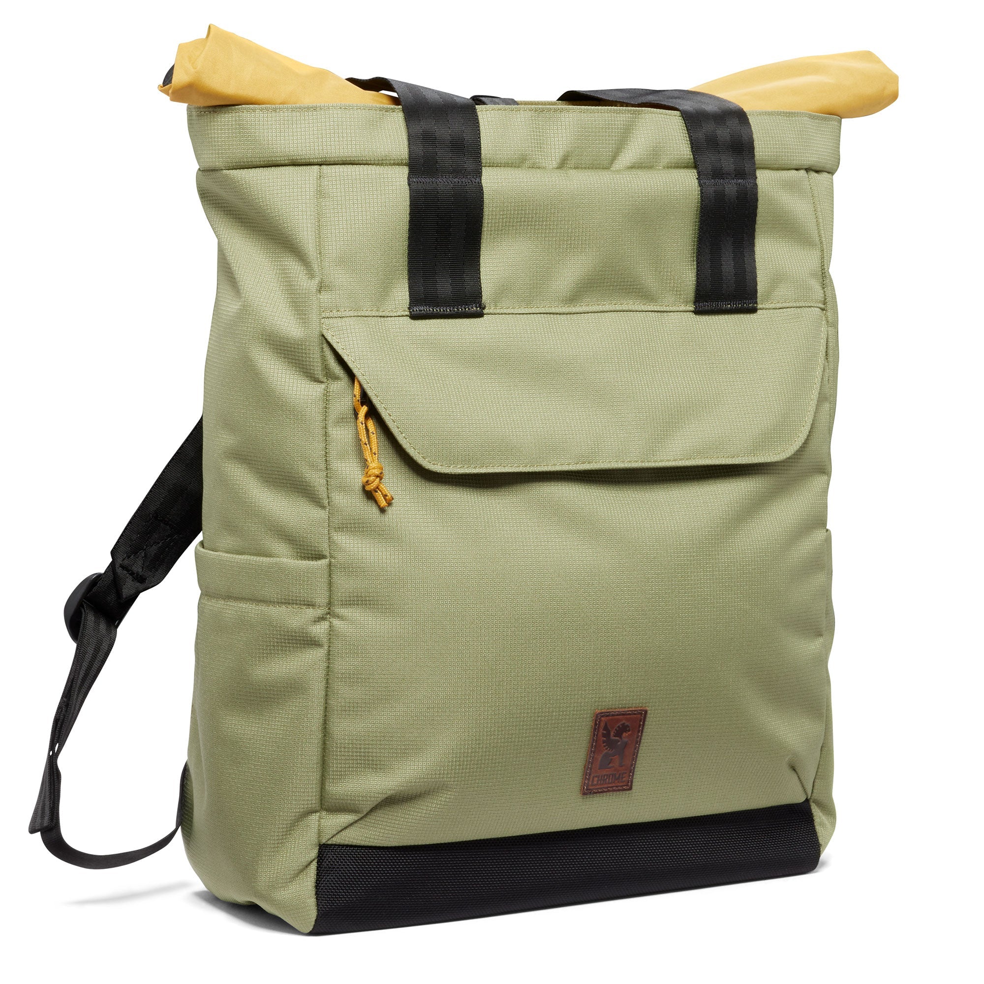 Ruckas Tote rolltop in green #color_oil green