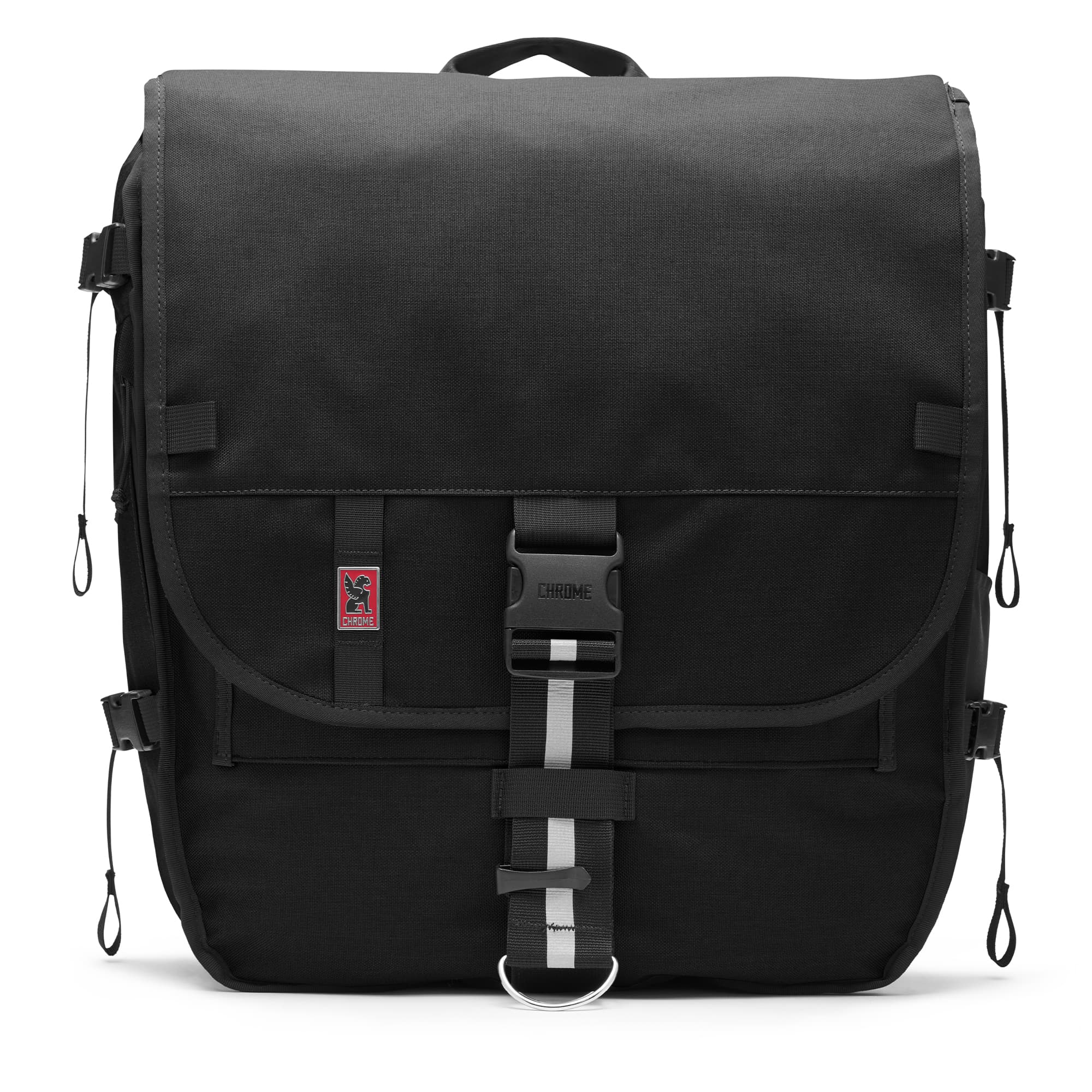 Warsaw Backpack in black front view #color_black