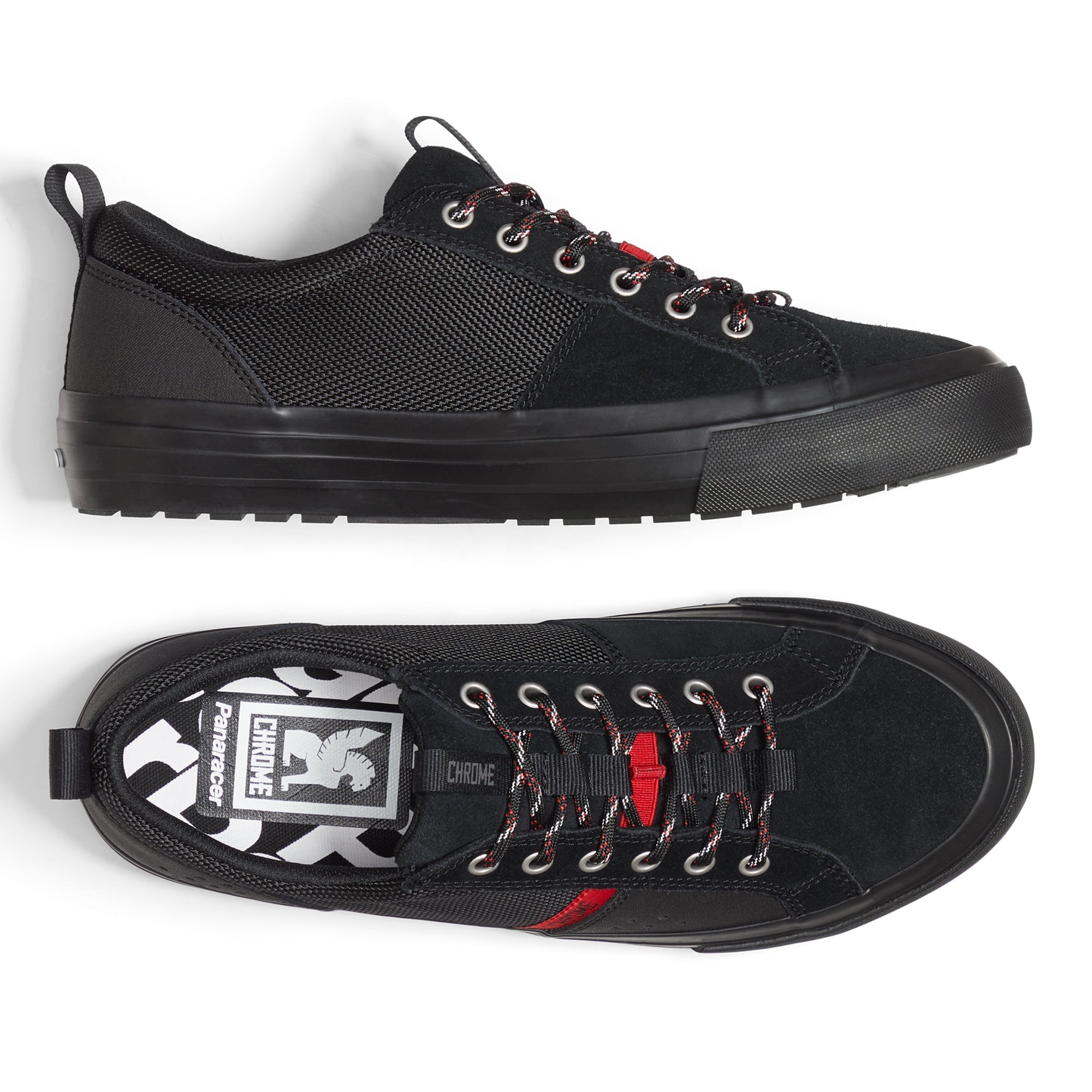 Kursk TR sneaker in black top view #color_black