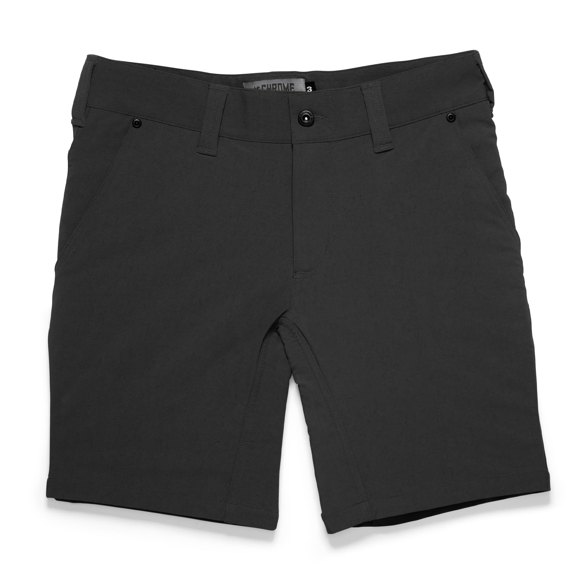 Men's 9" inseam Folsom Mid Short in black #color_black