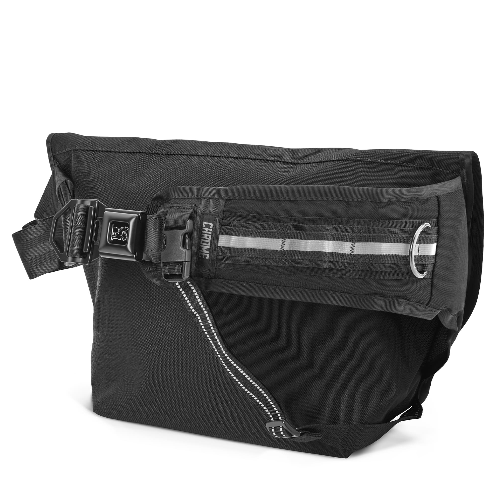 Mini Metro Messenger in black strap detail #color_all black