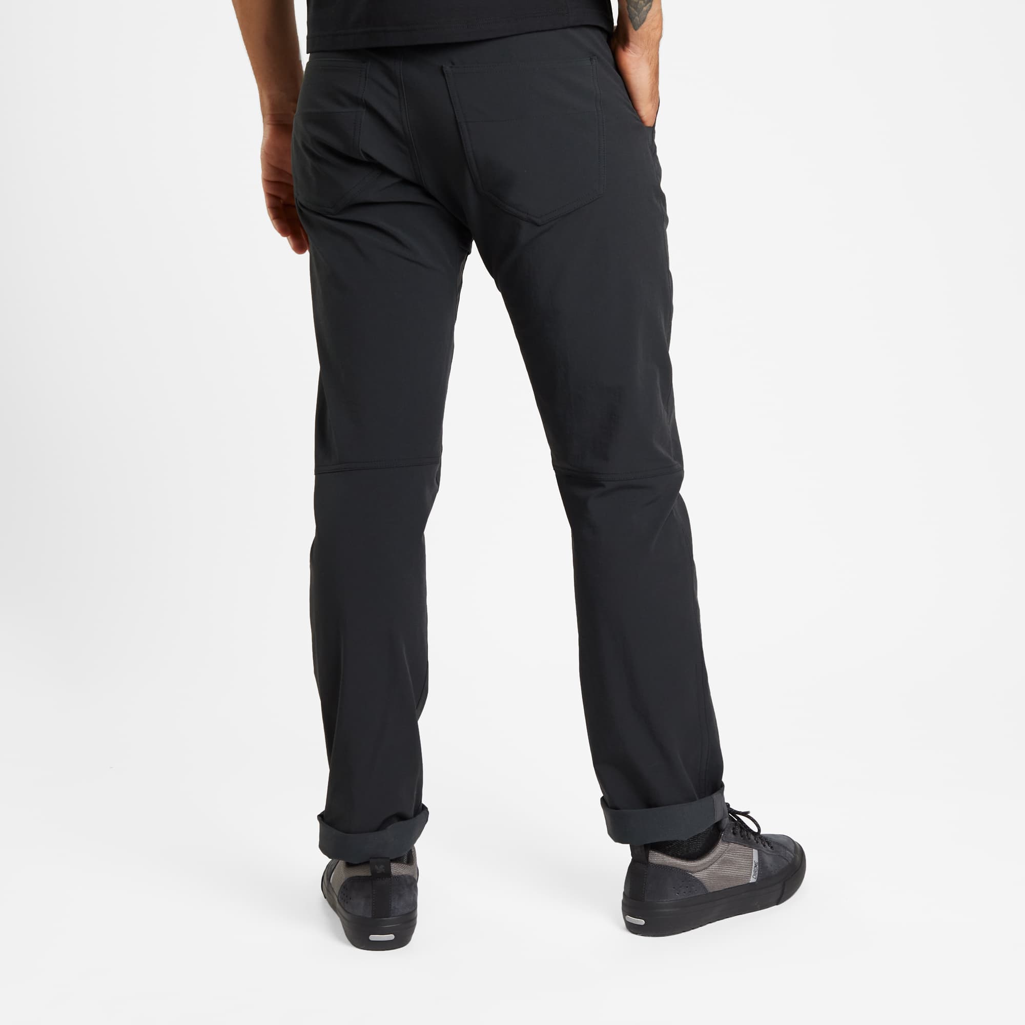 Men's Brannan tech Pant back view #color_black