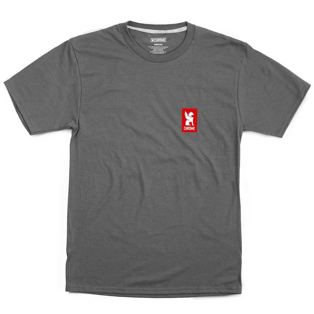 Vertical Red Logo Tee